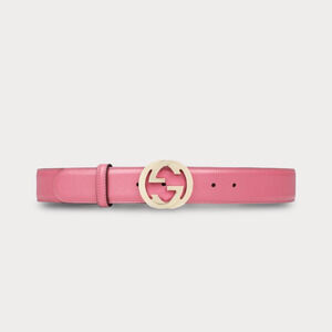 Gucci Interlocking G Smooth Leather Belt 90 36
